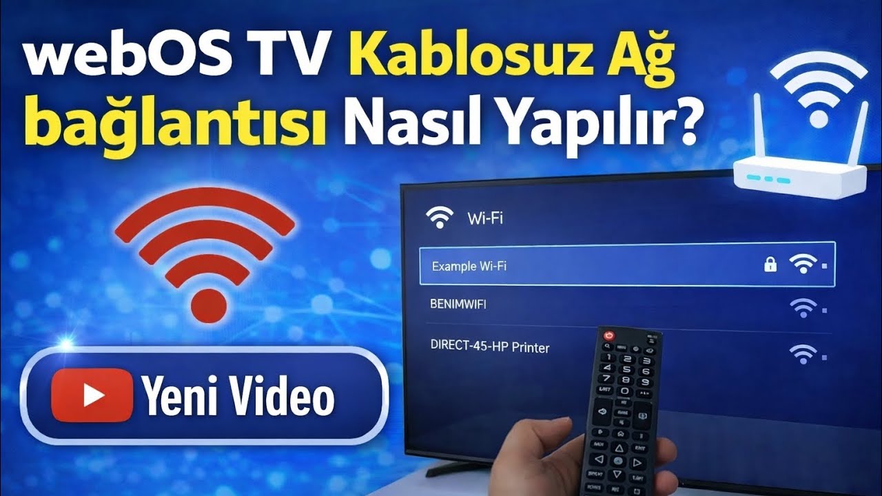 WebOs Tv Kablosuz Ağ Bağlantısı Nasil Yapılır ? #webos #androidtv #toshiba 