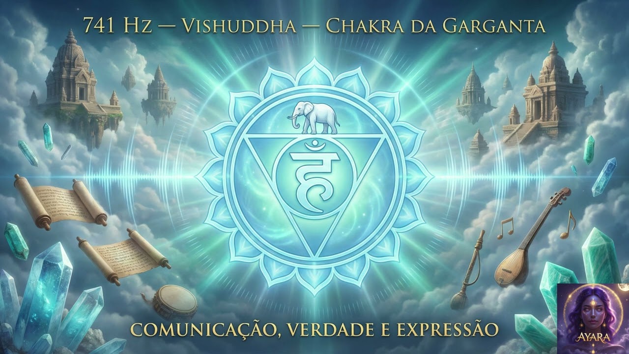 741 Hz | Chakra da Garganta (Vishuddha) | Meditação Contemplativa para Clareza e Silêncio Interior