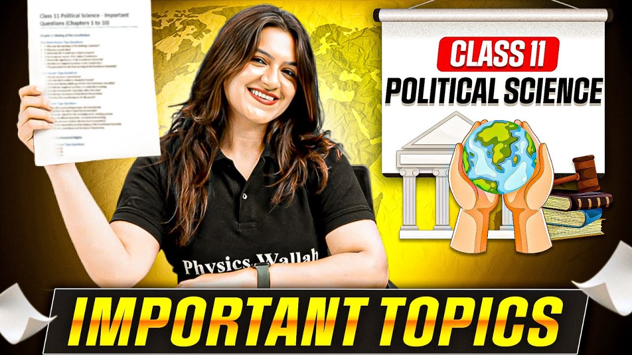 Class 11 Political Science Important Topics | Score 95% in Class 11 🔥