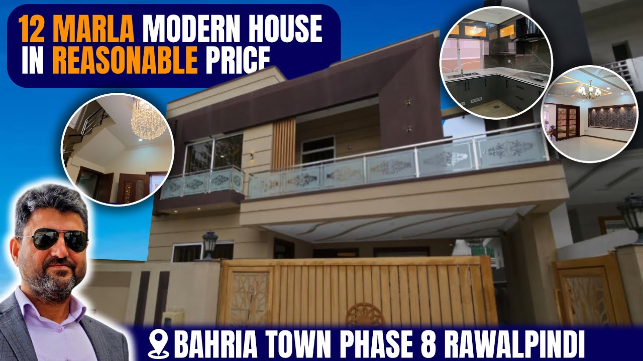 Premium 12 Marla Modern Design  House Located in Bahria town Phase 8 Rawalpindi