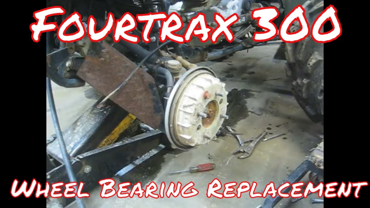 Honda Fourtrax 300 front wheel bearing install