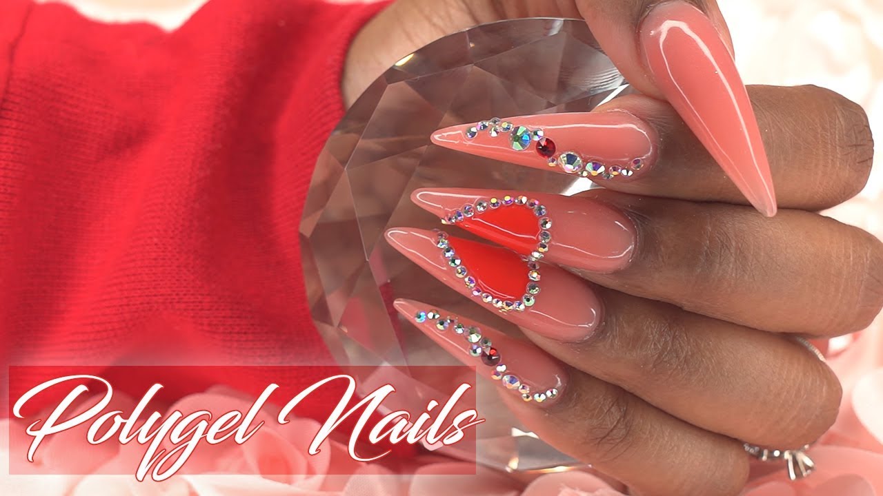 PolyGel Nails for Beginners - How to Polygel Nail Tutorial with Nail Tips