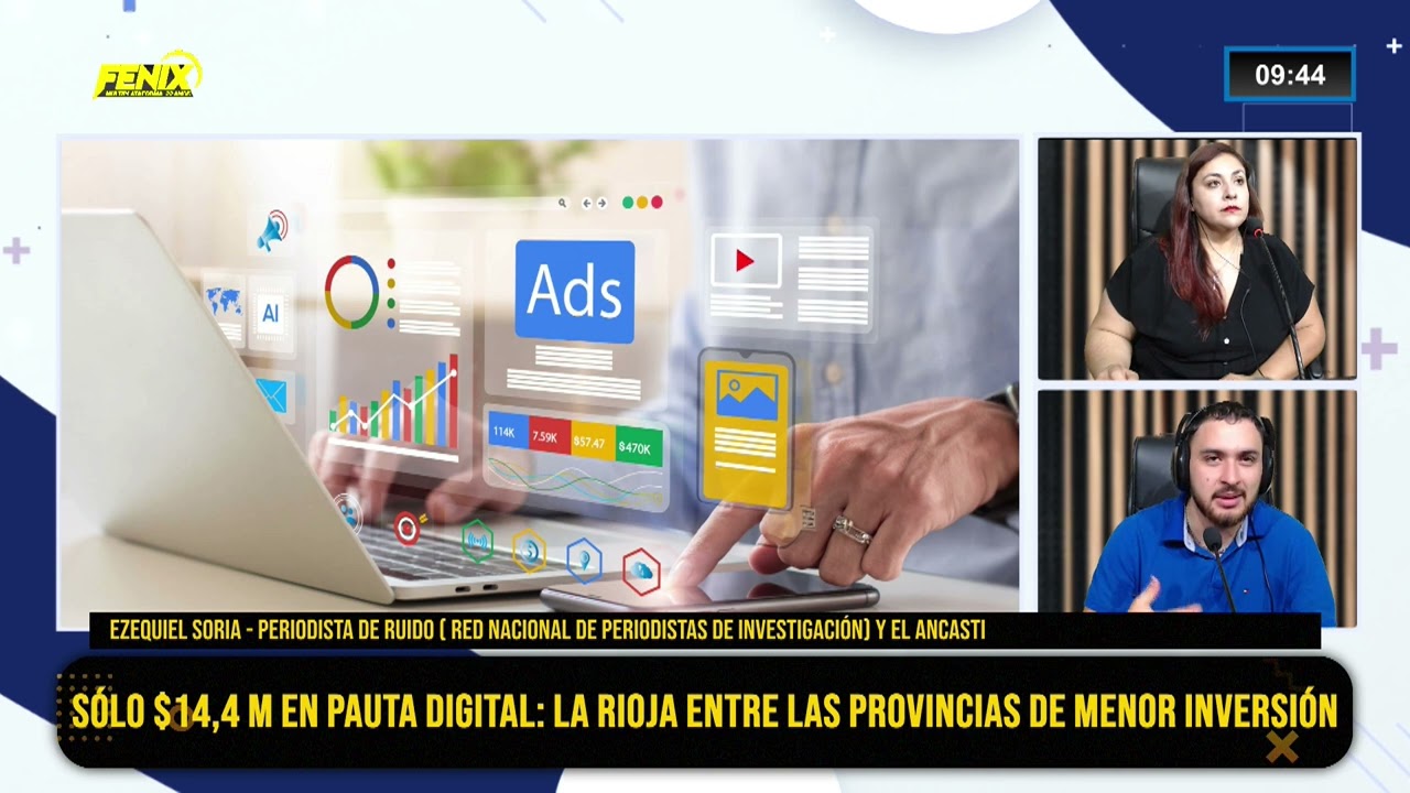 Sólo $14,4 M en pauta digital: La Rioja entre las provincias de menor inversión