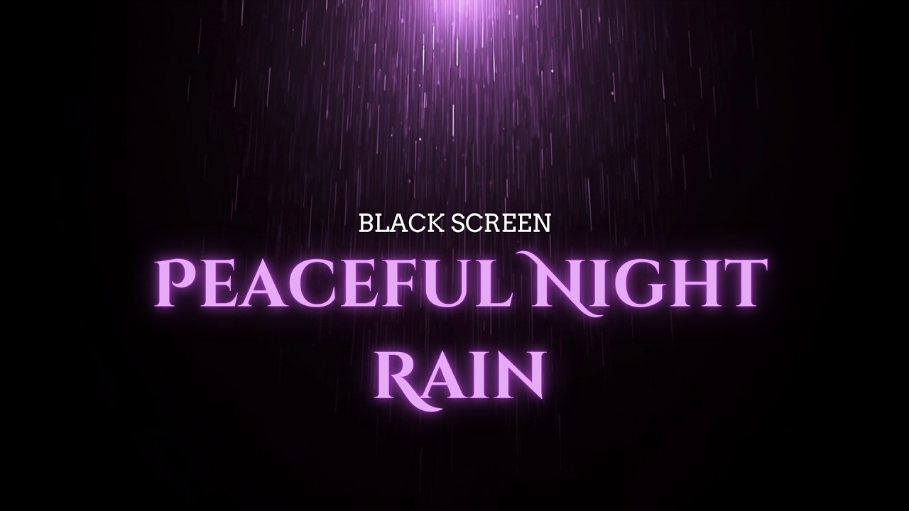 Deep Sleep Notes( NO ADS)🌧️ Black Screen Rain for Instant Calm & Full Night Rest