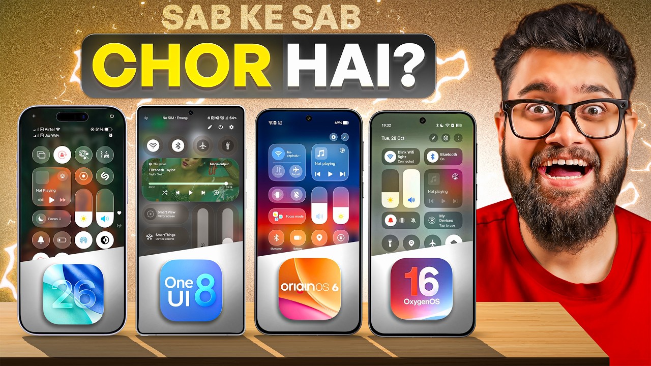 OriginOS 6 vs OxygenOS 16 vs One UI 8 vs iOS 26 - COPY CATS?🐱