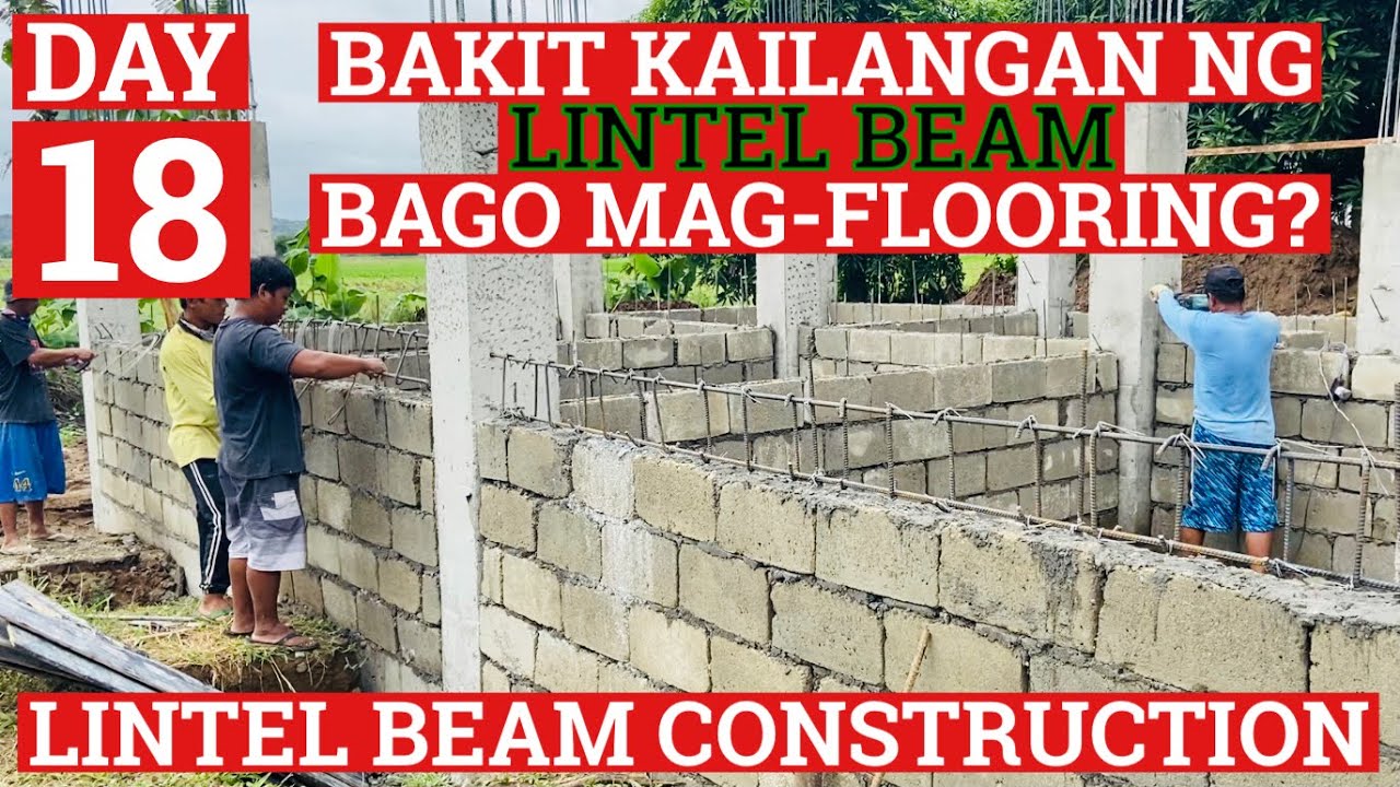 Day 18 | Lintel beam construction | Rebar installation | House Construction