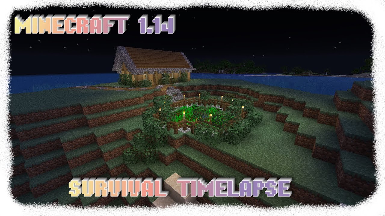 MINECRAFT 1.14| SURVIVAL TIMELAPSE| Часть 3: Ферма пшеницы