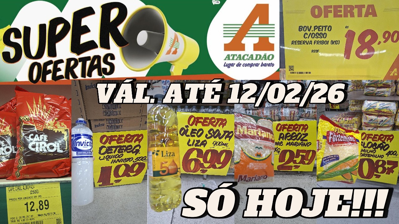 ATACADÃO AVENIDA RECIFE - SUPER OFERTAS - PROMOÇÃO DE ÓLEO, CAFÉ, LEITE, CARNE, FRANGO. ARROZ ..