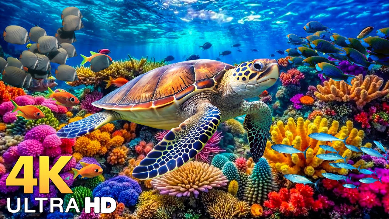 Dive Into the Mesmerizing Underwater Realm-Marvel at Sea Animal in The Best 4K ULTRA HD Aquarium #12