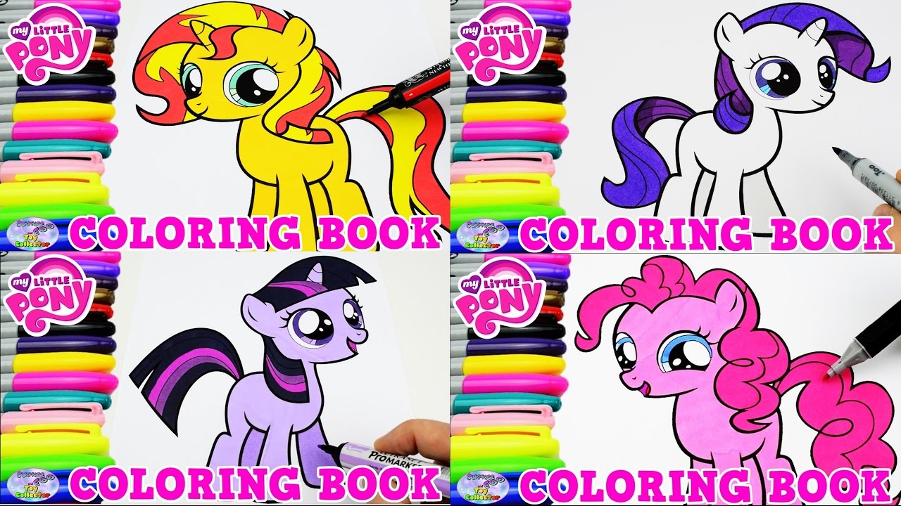 My Little Pony Coloring Book Baby Filly Compilation Episode Surprise Egg and Toy Collector SETC