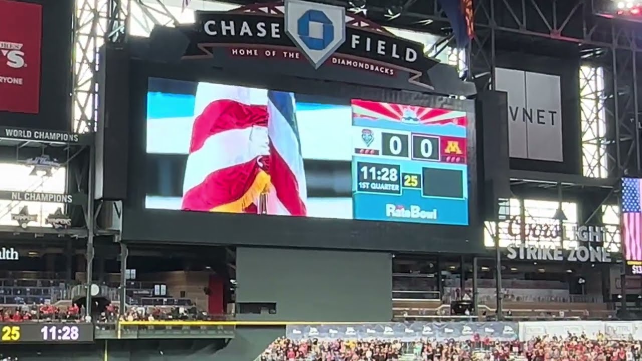 Rate Bowl 2025 - National Anthem by Arizona School for the Arts Band & Luke Air Force Base