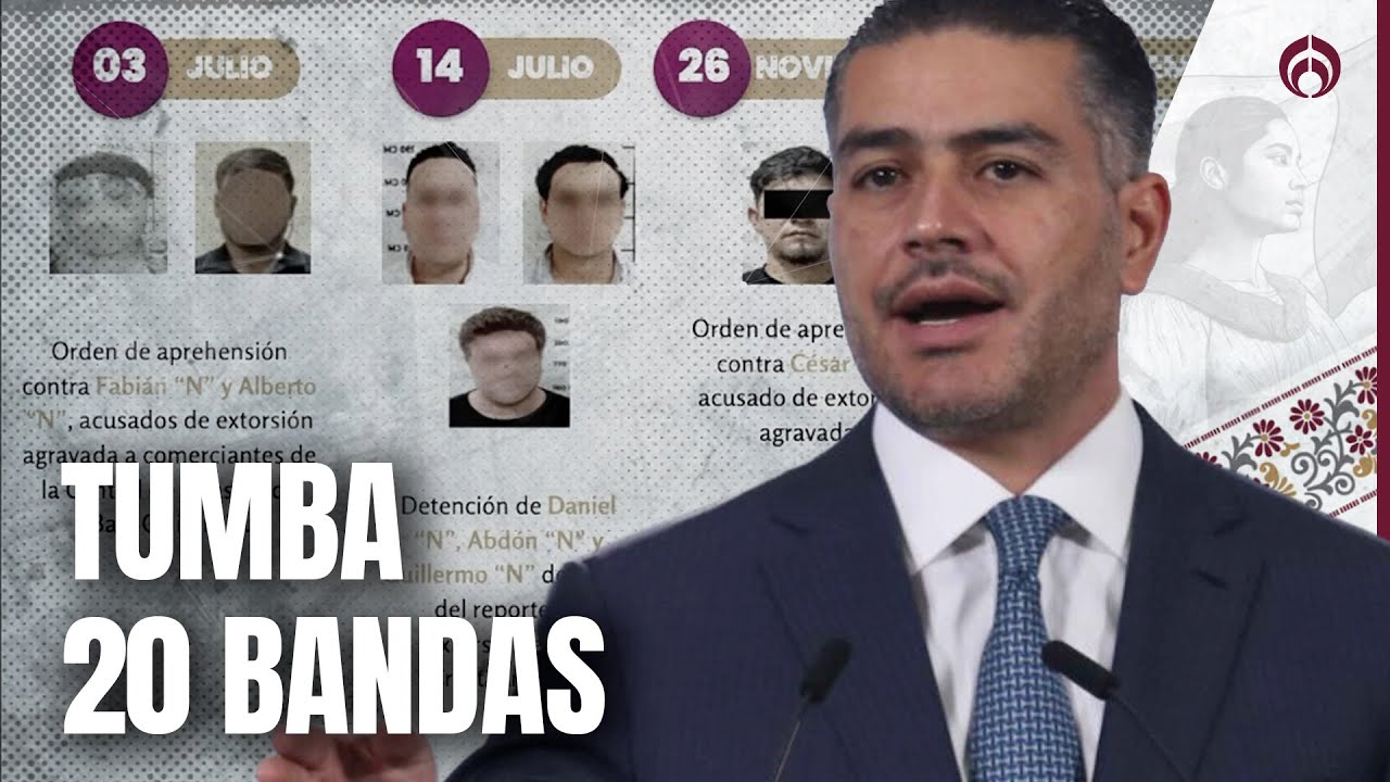 Harfuch presume golpe a la extorsión en Baja California