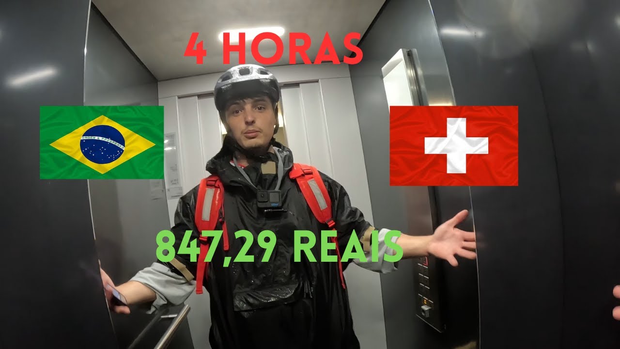 Quanto eu ganho em 4 horas de entregas na Suíça!