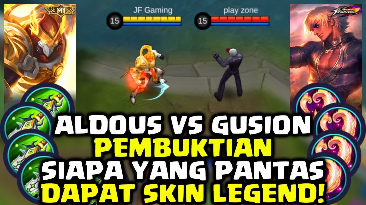 ALDOUS VS GUSION | 500 STACK VS KILAT DAGGER | MOBILE LEGENDS BANG BANG