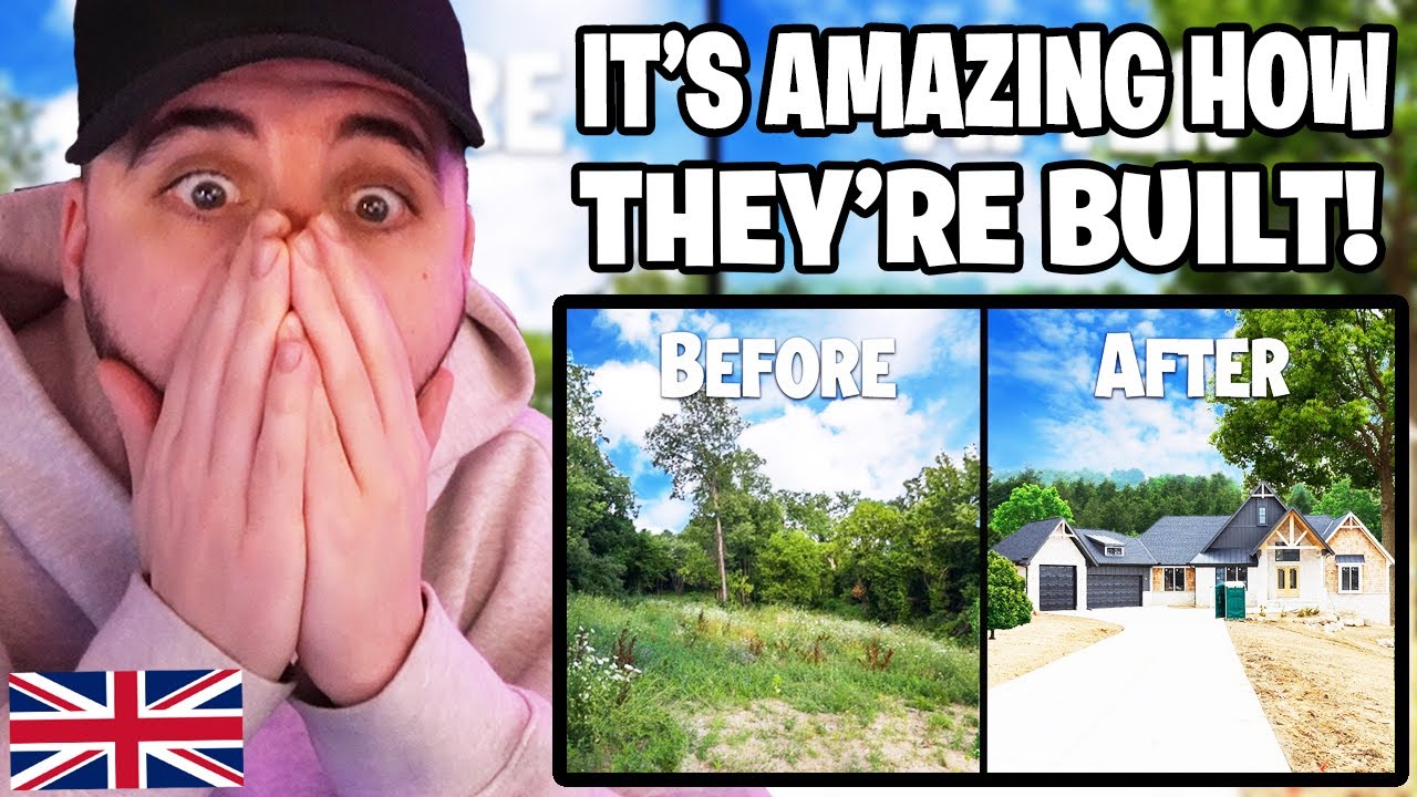 Brit Reacts to how AMERICAN HOUSES are Built from Start to Finish!