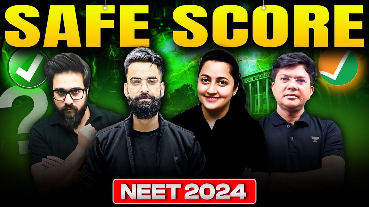 😱 NEET 2024 | Safe Score? CUTOFF? Marks vs Rank ?