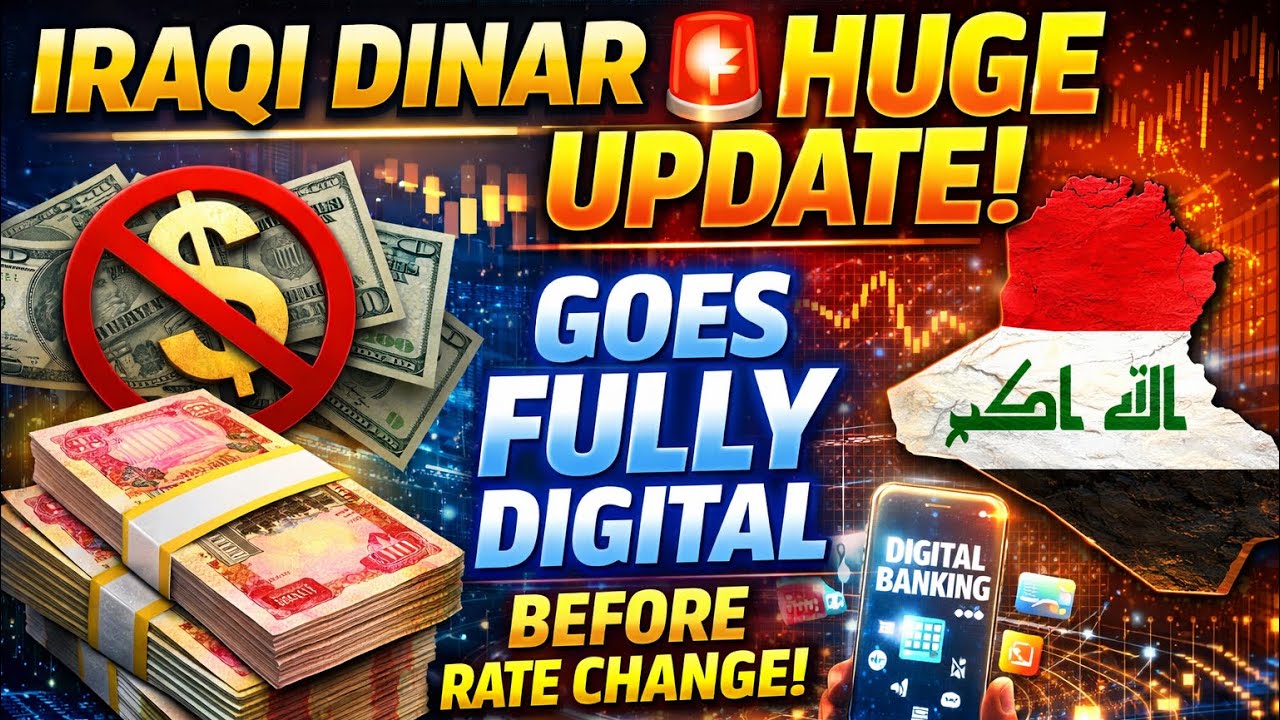 Iraqi Dinar 🚨 HUGE UPDATE: Iraq Goes Fully Digital Before Rate Change! || Iraqi Dinar