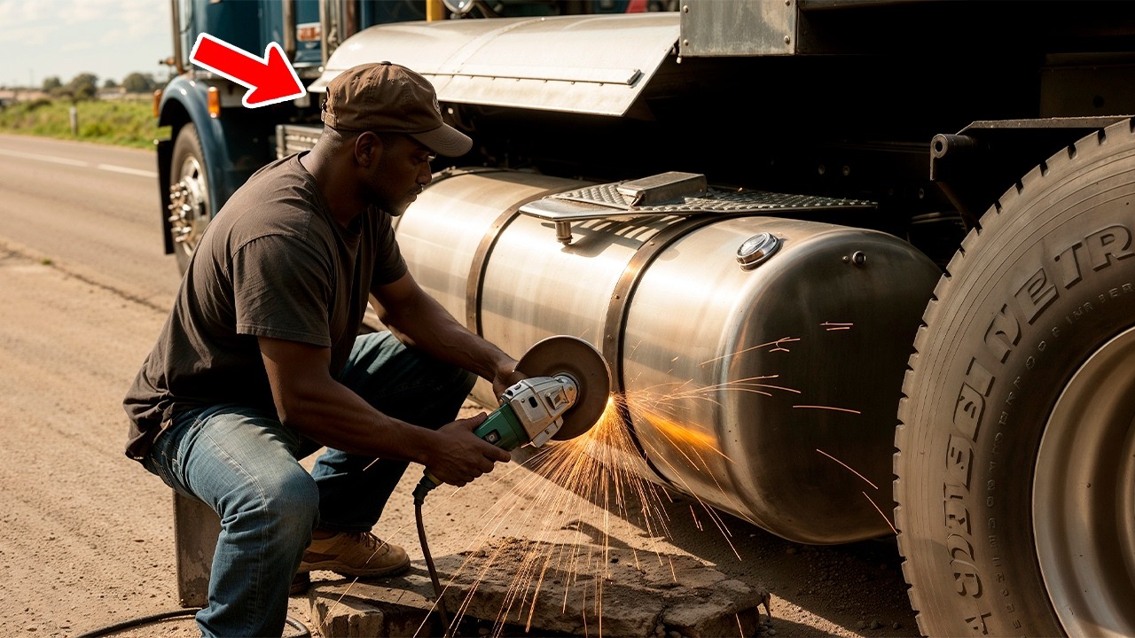Truck Driver Hears Strange Noises From His Fuel Tank, What He Finds Inside Will Shock You