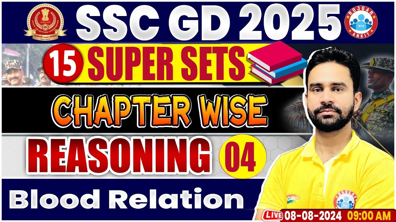 SSC GD 2025 | Blood Relation Reasoning Class | SSC GD Reasoning Super Sets | By Rahul Sharma Sir