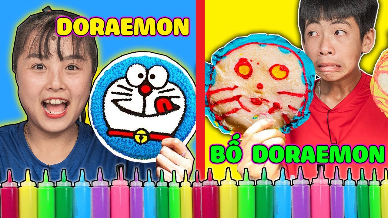 Trò Chơi Vẽ Bánh Pancake Vẽ Doraemon, Hello Kitty Và Người Nhện Ai Vẽ Đẹp Hơn? ❤ KN CHENO Chị Hằng