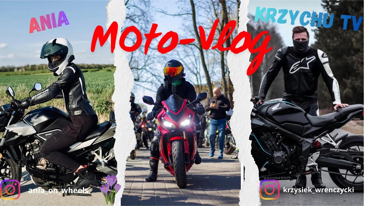 Dzień na motocyklu z Krzychem TV i Anią czyli MotoVlog #14 part.1