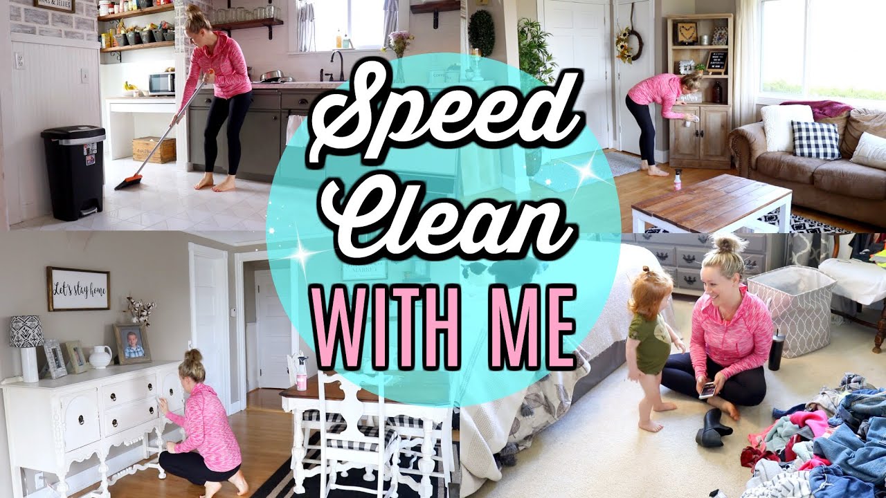 SPEED CLEAN WITH ME // POWER HOUR CLEANING