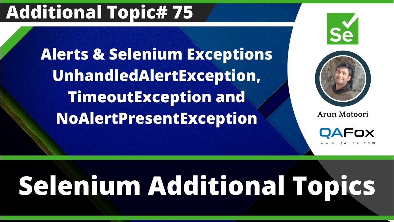 Оповещения и исключения Selenium &mdash; UnhandledAlertException, TimeoutException и NoAlertPresentExce...