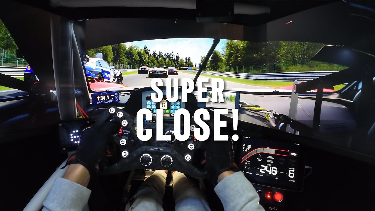 ULTRA REALISTIC - Side by Side to the Finish! Ferrari 296 GT3 at SPA