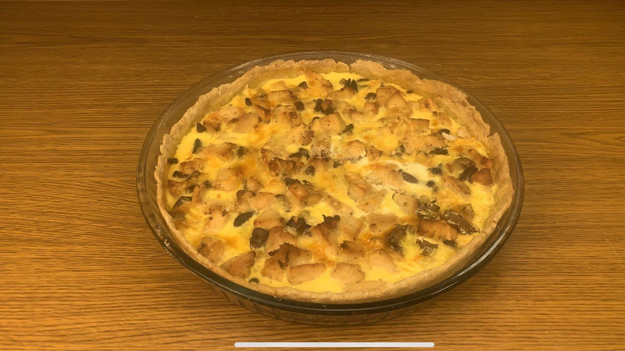 Chicken and Mushroom Quiche