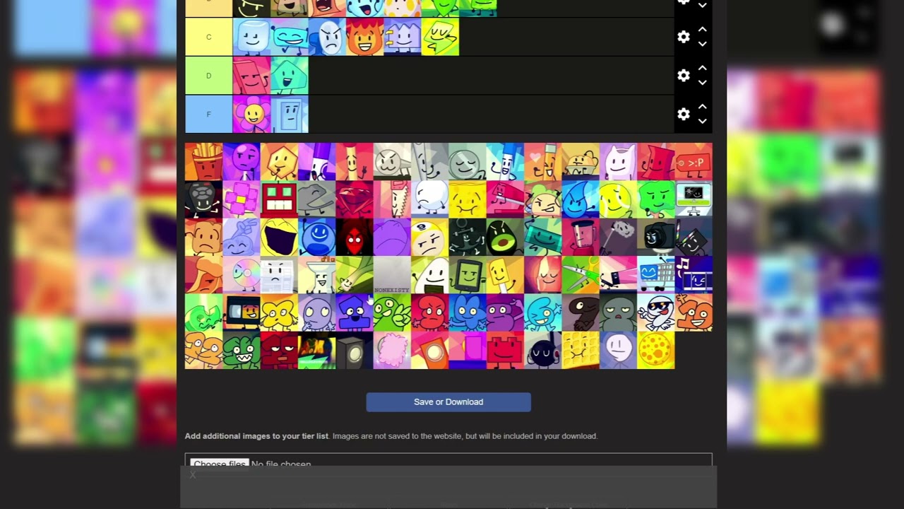 BFDI Character Tier List