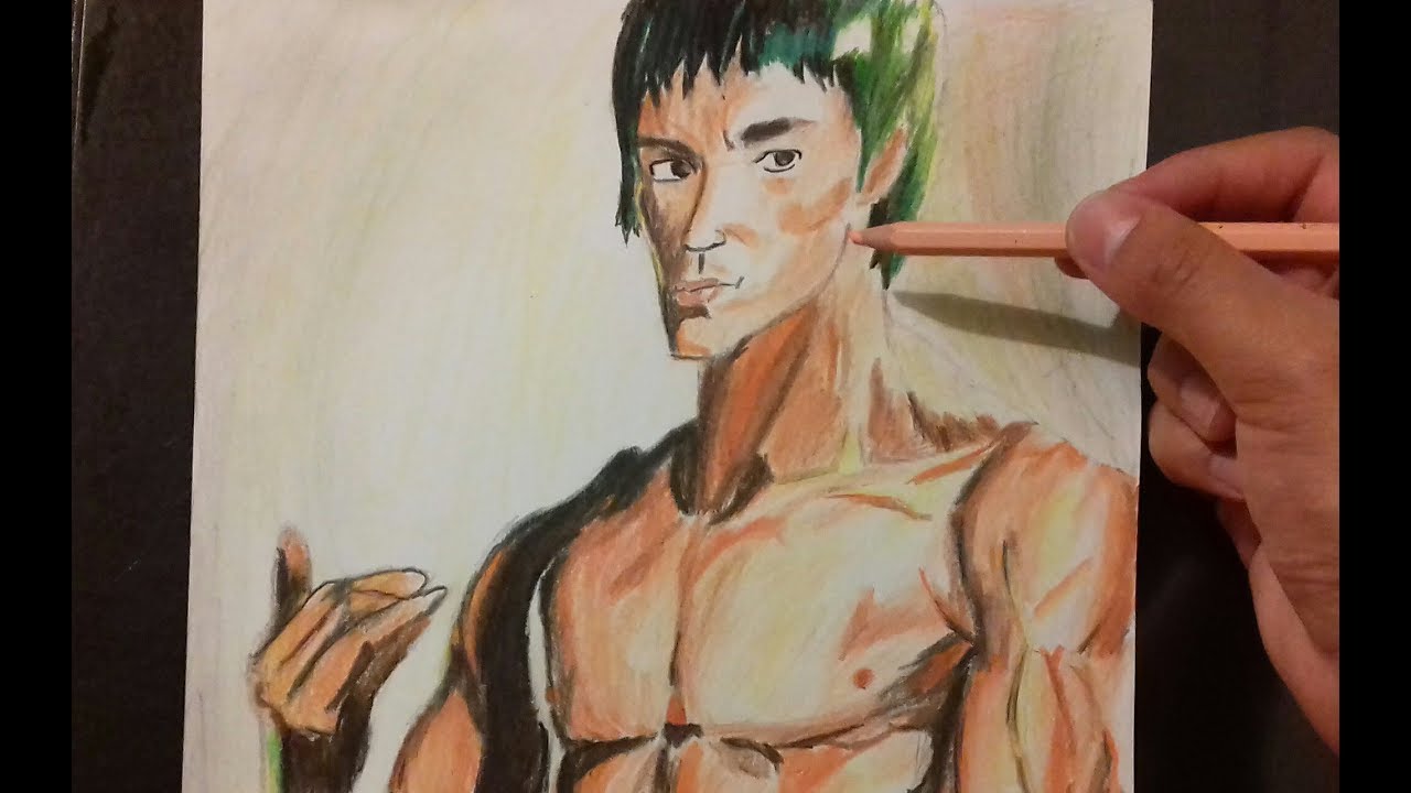 Como dibujar a  BRUCE LEE!!!