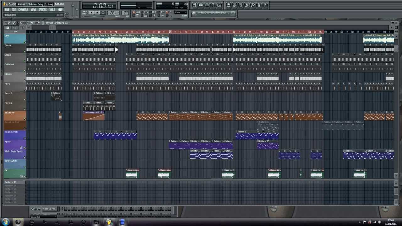 Pitbull ft T-Pain - Hey Baby Fruity Loops REMAKE by DJ NOX [HDQ]