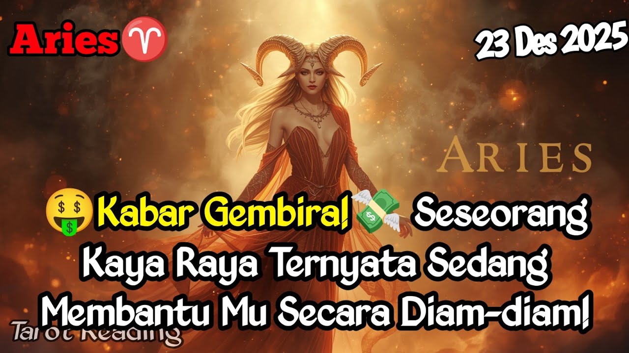 Aries♈ 🤑Seseorang💸 Kaya Raya Sedang Membantu Mu Secara Diam-diam Hari Ini - Mata Zodiak