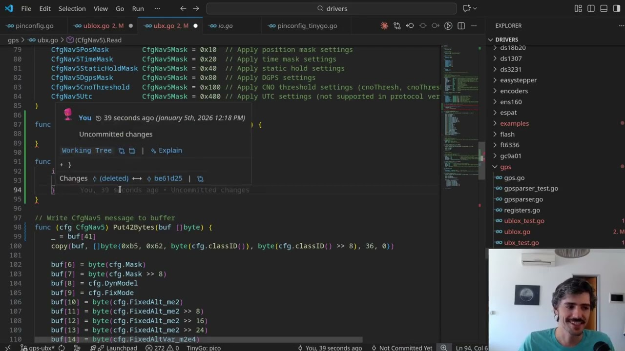 GPS written in GO! (Code review)