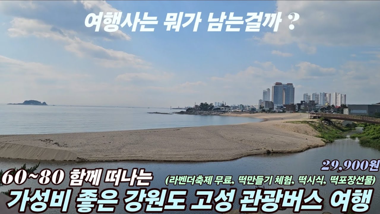 29,900원으로 강원도 고성 가성비 좋은 관광버스 여행을 갔다왔습니다.(고성 라벤더축제 무료입장, 소똥령마을 떡만들기 체험 떡시식및 떡포장)