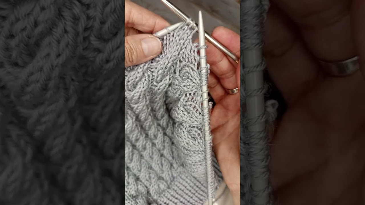 Torsades au tricot 🧶#tricot #fyp #prt #diy #facile #tuto #laine @chutontricoteavecestelle
