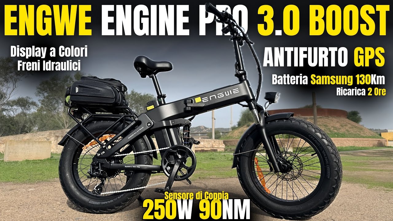 ENGWE ENGINE PRO 3.0 BOOST Recensione - IL TOP delle FAT BIKE 2025! LEGALE 90NM TURBO ANTIFURTO+GPS