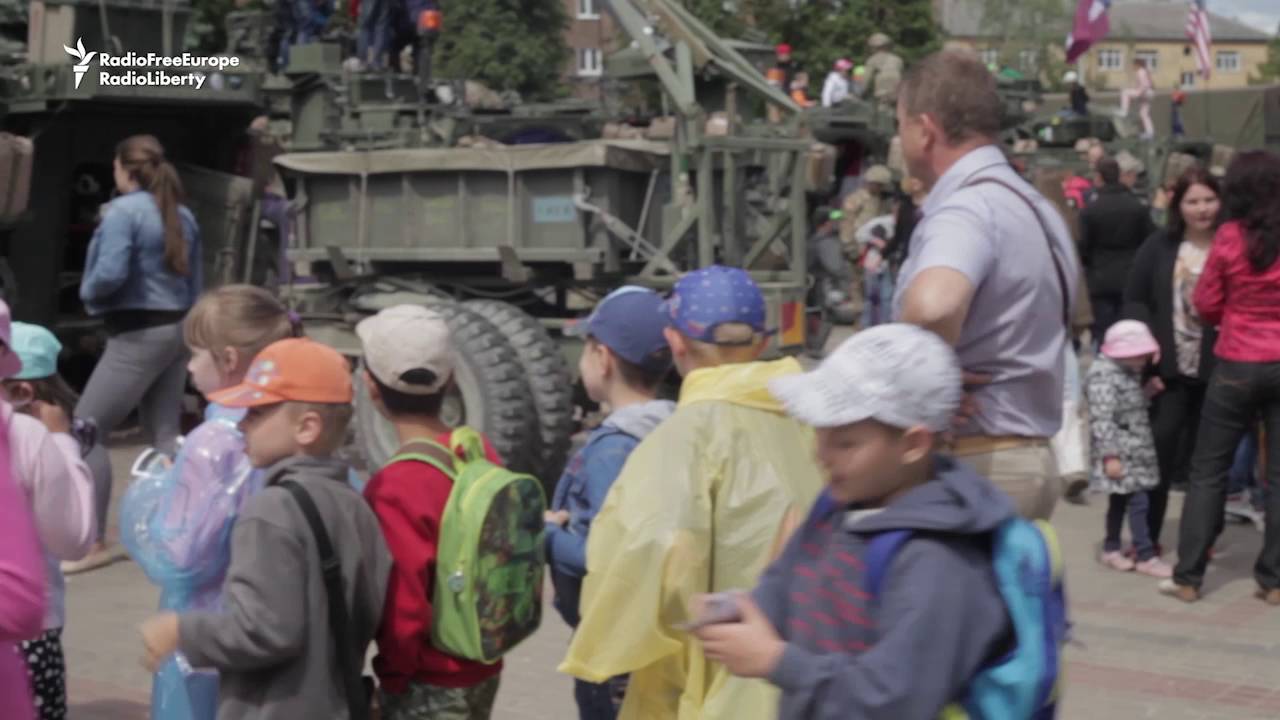 U.S. Soldiers Arrive In Latvia As 'Tactical March' Moves On