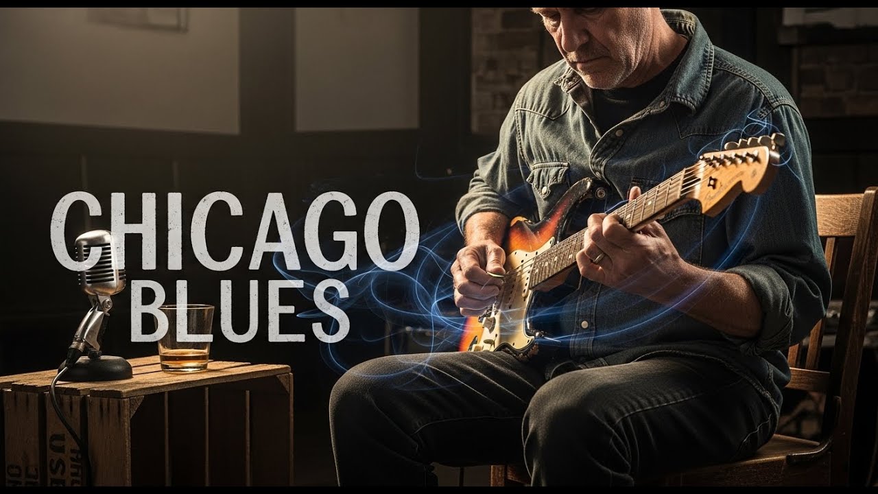 Chicago Blues Slow Electric Blues | After Hours Lonely Streets