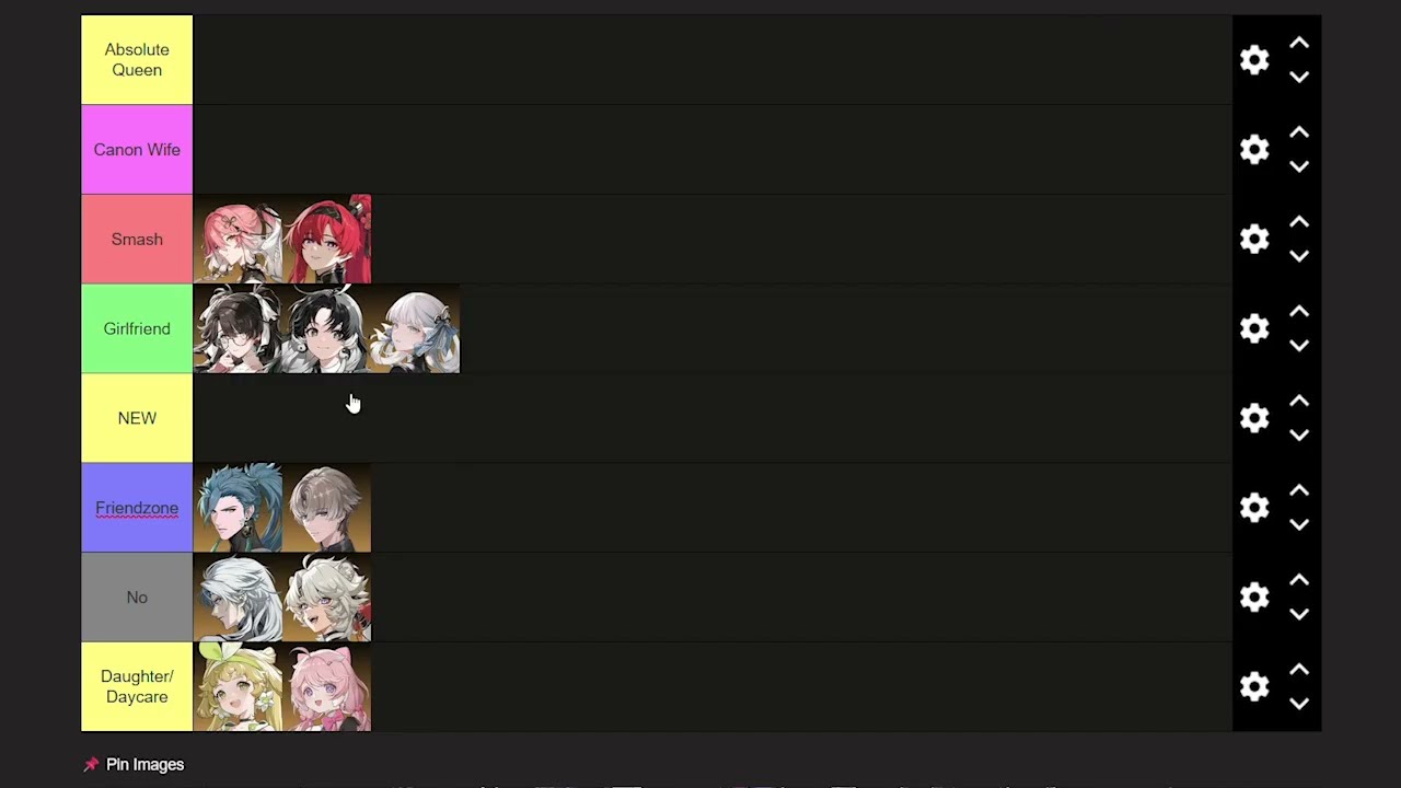 Waifu Tierlist | Wuthering Waves  v2.3