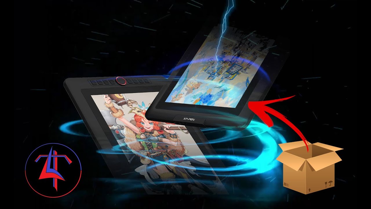 TABLETTE GRAPHIQUE - XP PEN 15,6 - ARTIST PRO. - CONTENU, AVIS ET TEST !!!
