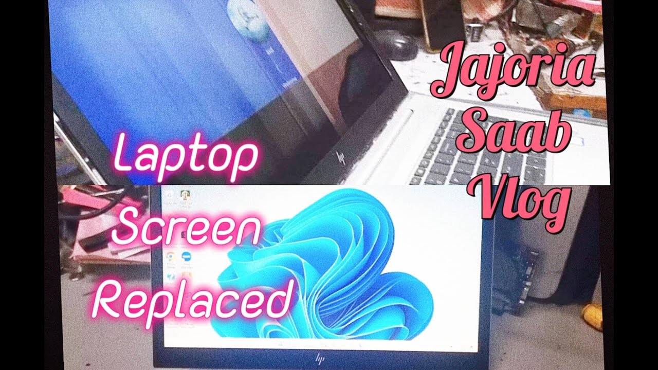 DAMAGED LAPTOP SCREEN REPLACED