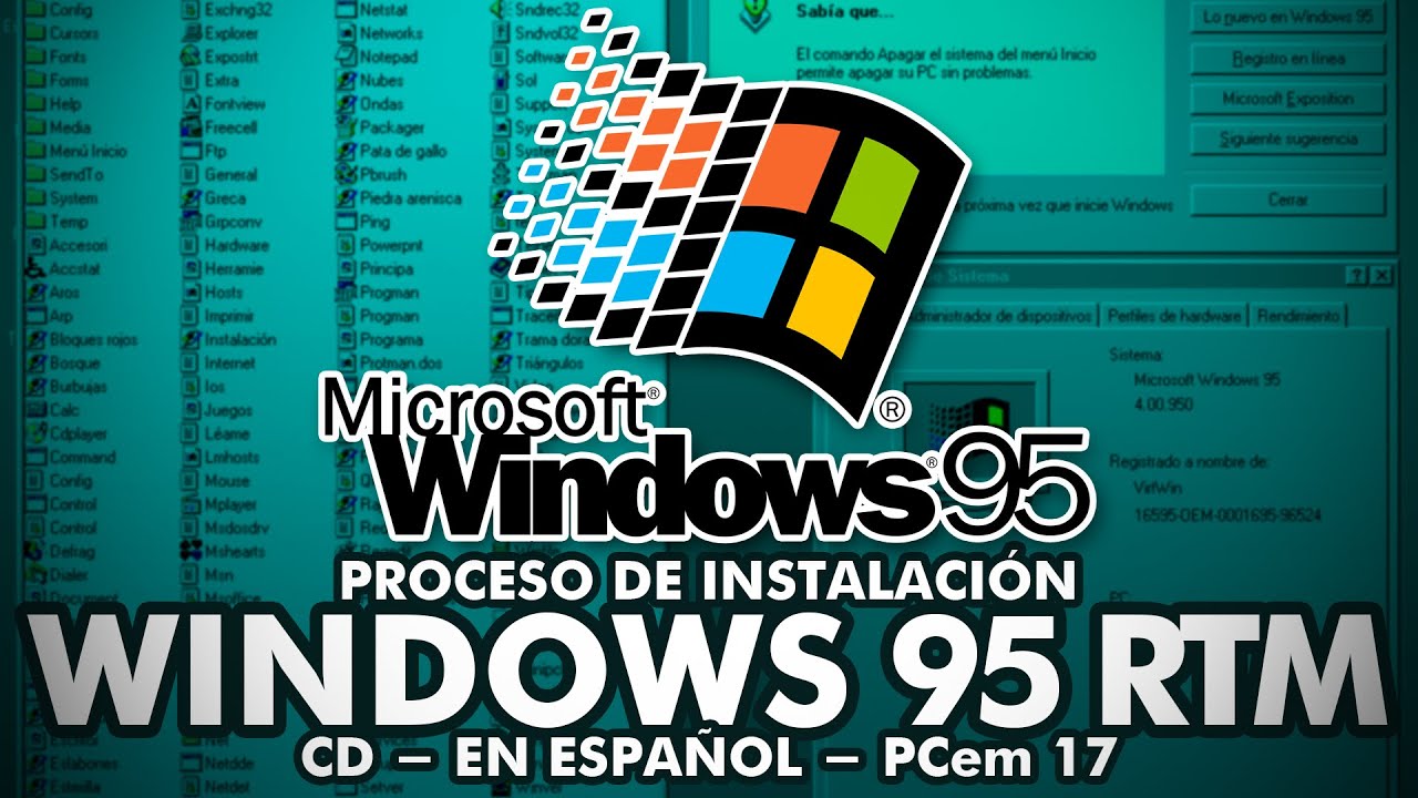 Instalaci&oacute;n de Windows 95 RTM [Versi&oacute;n CD] (PCem) - en Espa&ntilde;ol