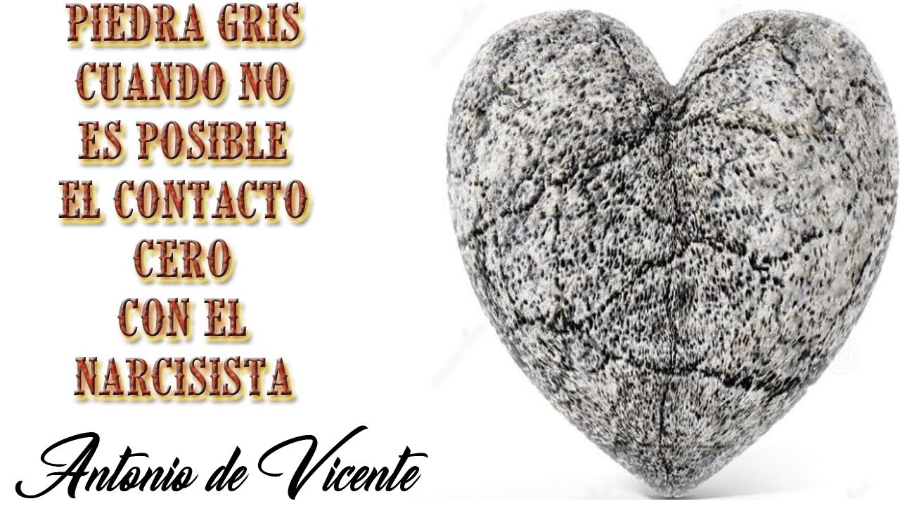 PIEDRA GRIS; CUANDO NO ES POSIBLE EL CONTACTO CERO CON EL NARCISISTA  | Antonio de Vicente