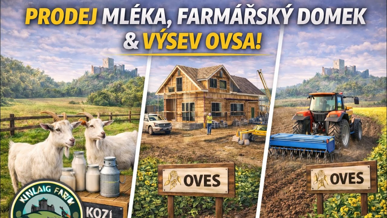 #34 Stavím nový farmářský domek 🏗️ 🏡| FS25 Kinlaig - Farma pod hradem🏴󠁧󠁢󠁳󠁣󠁴󠁿 | PS5