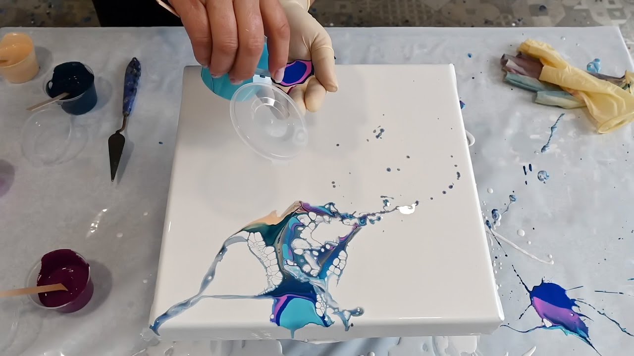 I Poured Paint on my Hand: Just having FUN playing with Fluid Acrylics