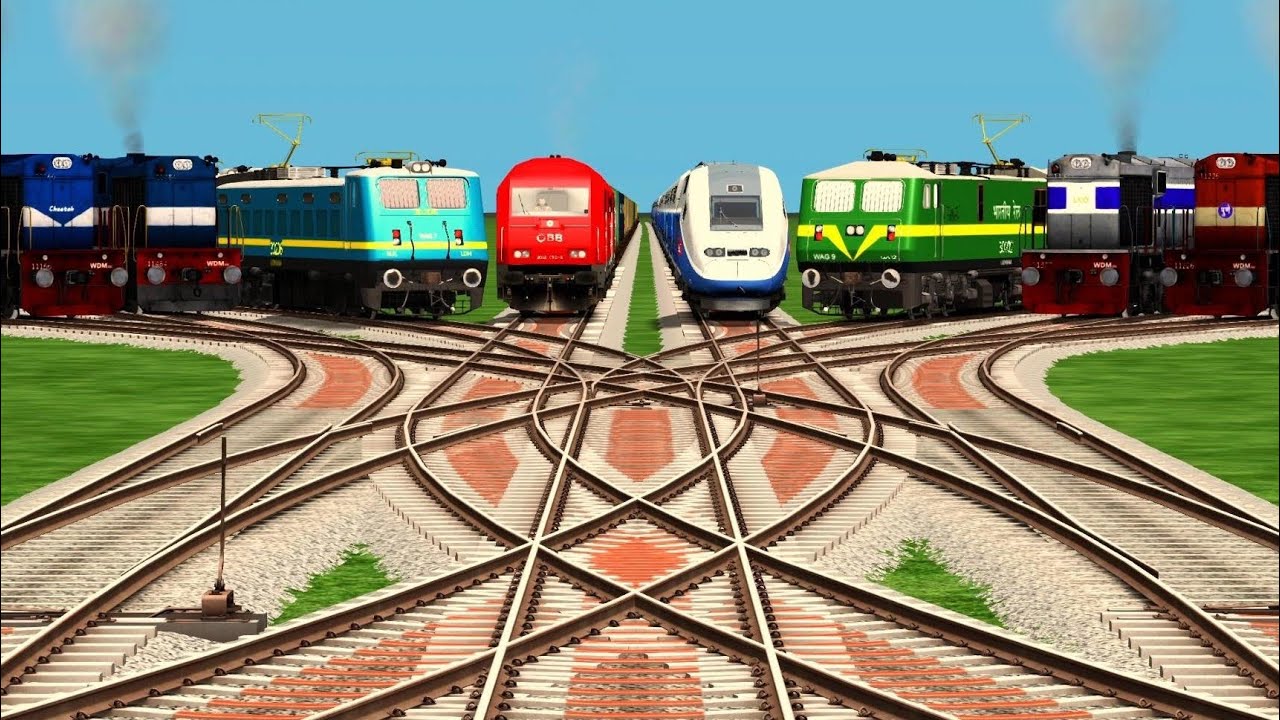 Train Realistic Railroad At Higher Graphics Railroad Crossing l Curuve Bumpy Real Train l train game