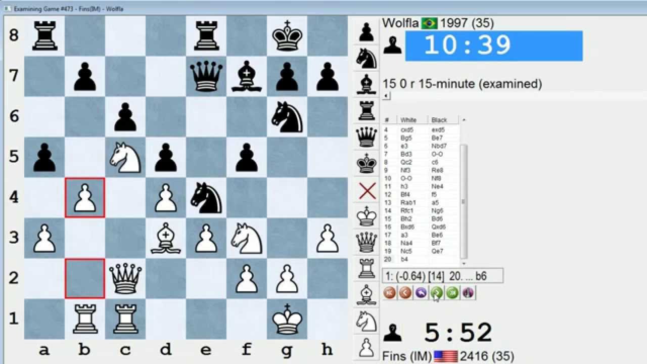 Standard Chess #172: IM Bartholomew vs. Wolfla (Queen's Gambit Declined)