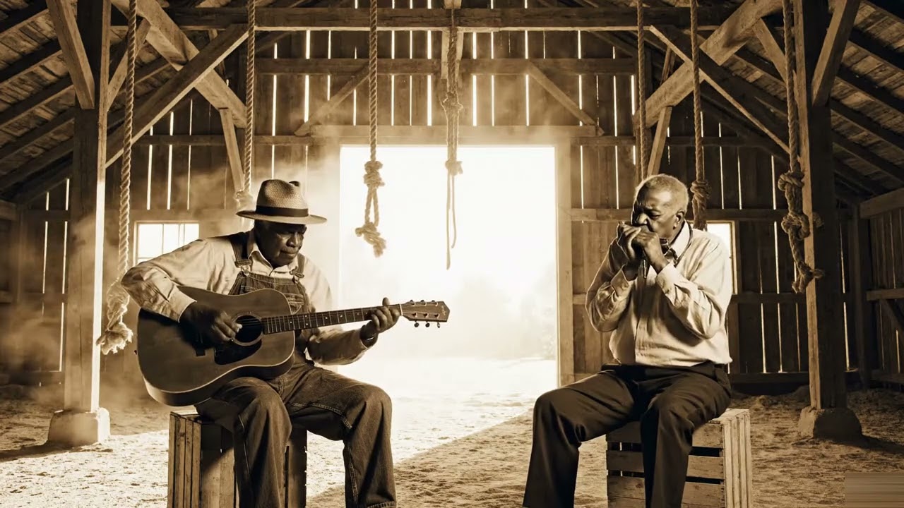Traditional Barnhouse Delta Blues Harmonica and Acoustic Guitar Session