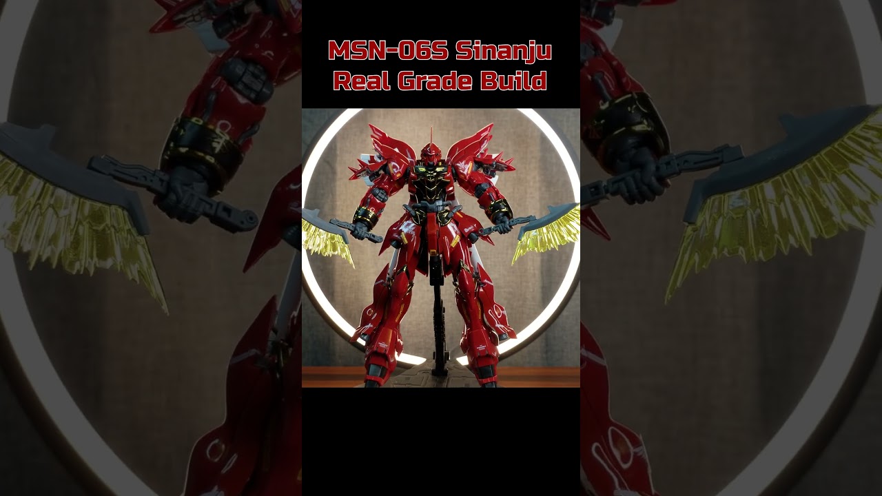 MSN 06S Sinanju RG - Real Grade Gunpla - Mobile Suit Gundam Unicorn (Abridged)